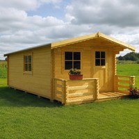 Offre Spéciale – Maisonnette en Bois Écologique et Étanche, Cabane en Rondins, Mini-Maison, Abri de Jardin, Entrepôt, Atelier, Salle de Bain