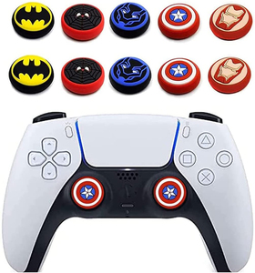 Poignées de pouce analogiques en Silicone souple pour accessoires de contrôleur <span class=keywords><strong>PS4</strong></span> pour Playstation 5 Gamepad Joystick <span class=keywords><strong>bouton</strong></span> en caoutchouc - Product Image 2