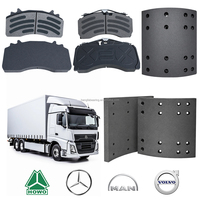 OEM WVA 29171 29179 29163 Kampas Rem/ Pelapis Rem/ Rakitan Sepatu Rem Tugas Berat untuk Truk Eropa MAN Mercedes DAF Scania