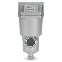 Filtre à air AFF8C-F04C, série Aff8C, interface 1/2 pouce, précision de filtration 5 m, 10 bars, drainage automatique, débit maximal 12000 m³/h