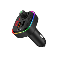 Lecteur MP3 Bluetooth pour voiture, transmetteur FM pour voiture, chargeur de téléphone portable pratique
