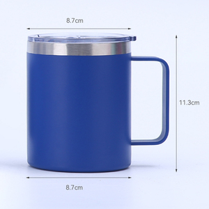 Vaso Térmico Personalizado Reutilizable de Acero Inoxidable de 12 oz con Asa, Taza de Café Aislada al Vacío para Camping con Asa - Product Image 5