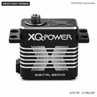 Servomoteur numérique sans noyau XQ-POWER XQ-S8045D 45 kg étanche à couple élevé 8,4 V pour voiture RC, boîtier en aluminium CNC, vente en gros