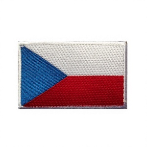 Patch drapeau tchèque en chenille avec crochet et boucle, accessoire tactique pour uniformes, sacs, casquettes et vêtements - Product Image 2