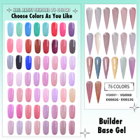 Fabricant de vernis à ongles en gel UV RS, fournisseurs de produits pour les ongles, OEM personnalisé, gel de base de construction de haute qualité, 76 couleurs, non toxique, 3-4 semaines