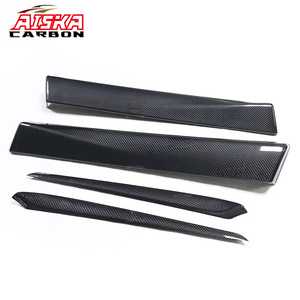 แผงมือจับประตูด้านในคาร์บอนไฟเบอร์ AISKA สำหรับรถยนต์เทสล่า รุ่น 3 และรุ่น Y ปี 2021+ ชุดตกแต่งภายในพร้อมแผ่นปิดตกแต่ง 4 ชิ้น/ชุด - Product Image 6