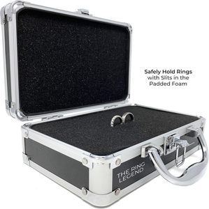 Maletín <span class=keywords><strong>de</strong></span> Seguridad Personalizado <span class=keywords><strong>de</strong></span> 10 Pulgadas RING LEGEND para Anillos <span class=keywords><strong>de</strong></span> Boda con Compartimentos Acolchados para Niños - Diseño <span class=keywords><strong>de</strong></span> Agente Especial <span class=keywords><strong>de</strong></span> 8 Pulgadas - Product Image 2