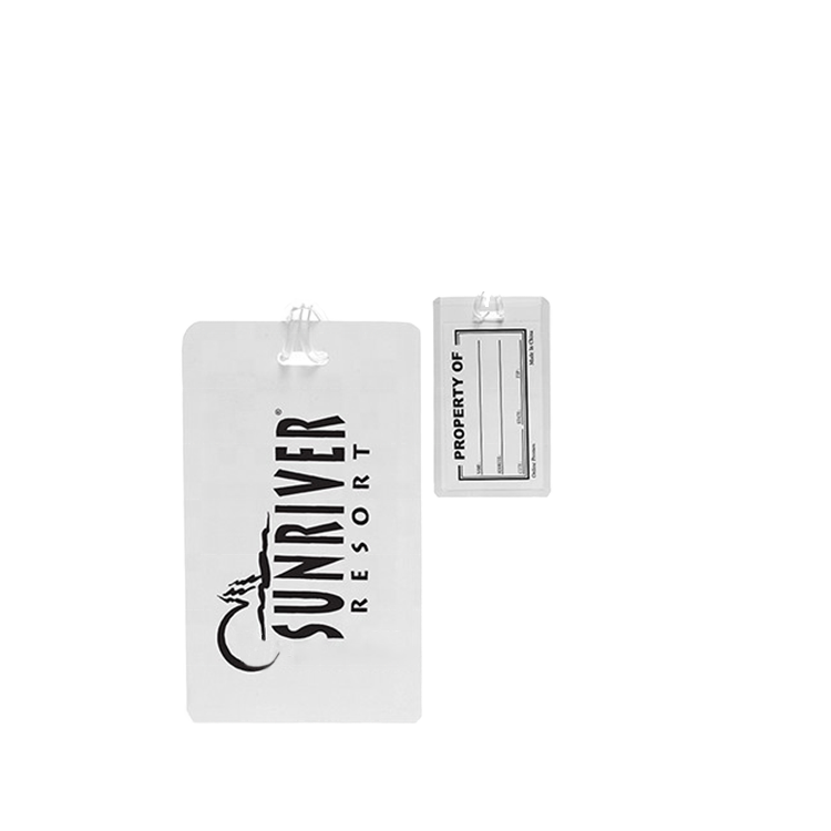 CLF Custom Durable Hard Plastic Luggage Tags Digital Photo Print with Protective Film Lamination for Suitcase Bag Identification