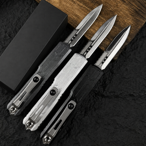 Navaja Plegable UTEX de Acero D2 de Alta Dureza, Mango de Aluminio, para Campismo, Supervivencia, Caza, con Rompeventanas, EDC - Product Image 3