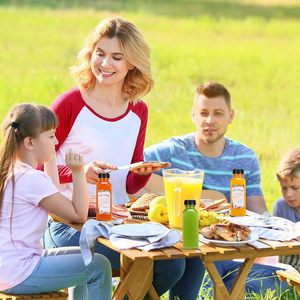 ขวดน้ำผลไม้ทรงสี่เหลี่ยมขนาด8ออนซ์12ออนซ์16ออนซ์ขวดน้ำผลไม้250มล. 350มล. 500มล. สำหรับธุรกิจน้ำผลไม้ - Product Image 4