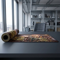 Tapis de souris de jeu personnalisé imprimé, grand tapis de bureau carré, imperméable, base en caoutchouc antidérapante, écologique, pour le bureau, la maison et les jeux