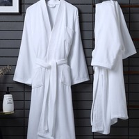 260726 Peignoir de bain super absorbant pour spa, longueur mollet, avec poches, en tissu éponge, pour homme, de luxe, idéal comme vêtement de nuit, en coffret cadeau