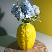 Ornements de vase à fleurs en céramique de citron de style nordique pour la décoration intérieure