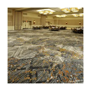 Custom Printed Carpet Supplier Carpet Factory Luxury Wall To Wall Banquet Hall Hotel Carpet Machine Made