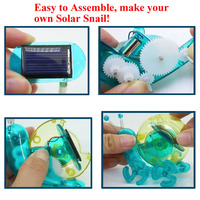 Robot escargot solaire de haute qualité, kit d'expérimentation scientifique DIY STEM, ensemble de construction éducatif pour cadeau d'enfant