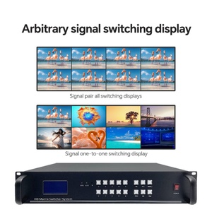 สวิตช์เมทริกซ์วิดีโอ 16x16 4K30 พร้อมรองรับ DVI//HDCP โครงโลหะและแผงควบคุมแบบกดปุ่ม/RS232 - Product Image 5