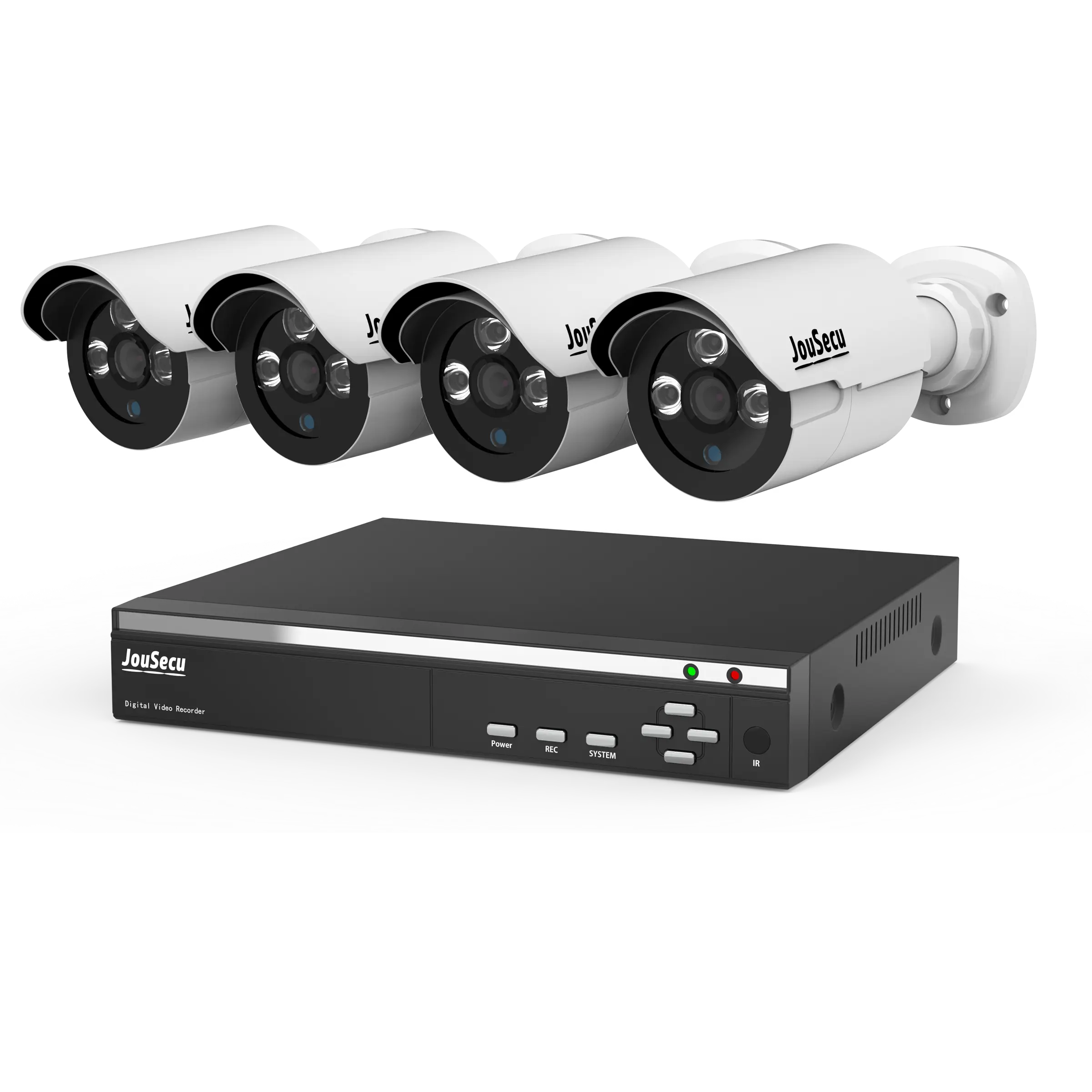 Câmera de segurança para vigilância residencial, 4 peças, 1080p cctv 8 canais dvr, 24/7 kit casa dvr, com 1tb hdd