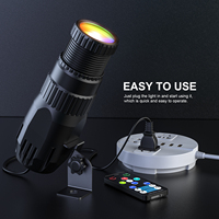 Mini 10W RGBW LED Spot Lights Pinspot Light avec projecteur à distance Éclairage à effet de scène pour DJ Disco Party Bar Club Show Wedding