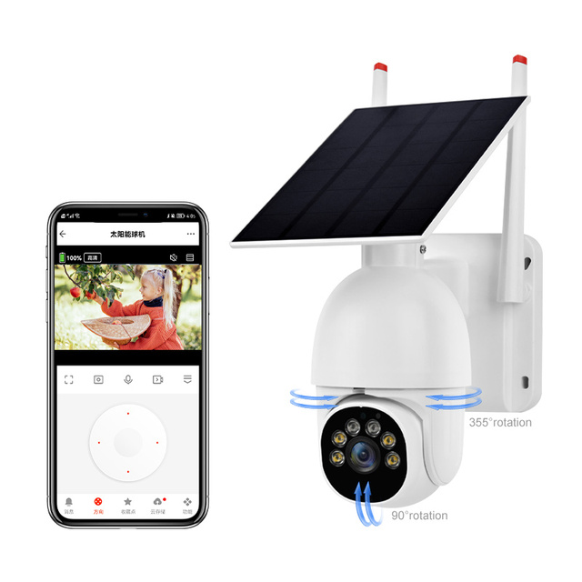 Outdoor Battery Powered V380 Pro TUYA Smart Video Wireless Security Camera Outdoor IP66 Waterproof 3MP 5MP Solar PTZ Wifi Camera