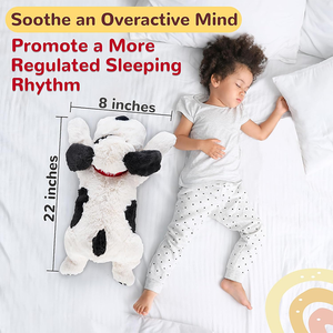 2025 yeni siyah ve beyaz köpek ağırlıklı doldurulmuş hayvanlar ağırlıklı peluş köpek doldurulmuş hayvanlar büyük doldurulmuş köpek peluş yastık - Product Image 6