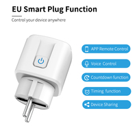 Adaptateur de voyage intelligent WiFi SIXWGH, prise universelle européenne portable, compatible Google Home/Alexa, 16A, Smart Life, ABS PC