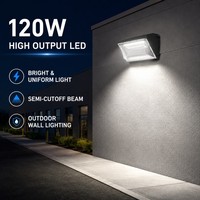 Projecteur mural LED extérieur IP66 120W AC100-277V CE FCC pour infrastructures et entrepôts