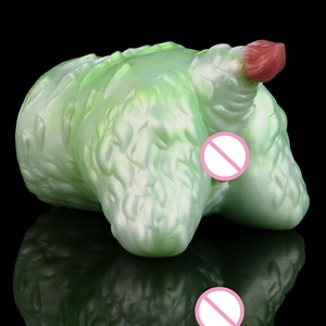 Hot Selling Mint Green Spirit Beast Butt Soft Silicone Male Masturbation Cup, Single Channel Erotic <b>Toy</b> <b>for</b> <b>Men</b> - Product Image 4