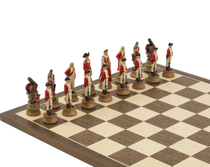 Escultura de Resina <span class=keywords><strong>Guerra</strong></span> DE LA <span class=keywords><strong>Independencia</strong></span> Tema Juego de Ajedrez 3,5 "Pintado a Mano - Product Image 5