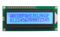 Le panneau d'affichage du module LCD alphanumérique STN COB jaune vert 16x2 1602 prend en charge différentes polices pour diverses machines