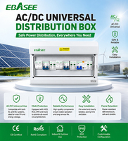 Boîtier de Combinaison Solaire AC/DC EBASEE IP65 Étanche 18 Voies 1000V 63A avec MCB SPD pour Système d'Énergie Solaire et Stockage d'Énergie