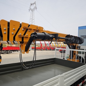 <span class=keywords><strong>Camion</strong></span> multifonctionnel robuste HOWO 6x6 intégrant une <span class=keywords><strong>grue</strong></span> de 10 tonnes et une <span class=keywords><strong>foreuse</strong></span>, utilisé pour l'exploitation minière et la plantation d'arbres - Product Image 6