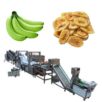 Prix d'usine 100-300 KG Ligne de production de puces banane plantain Les ingénieurs viennent installer