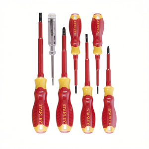 Stanley <b>Screwdriver</b> <b>Set</b> 7 Pc Vde Insulated With Tester - Product Image 2
