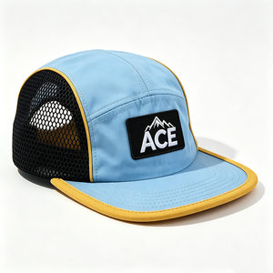 Gorra de Lona de 5 Paneles para Hombre, Dos Tonos, Secado Rápido, Transpirable, Ligera, para Correr, Ciclismo, Senderismo, Deporte al Aire Libre, con Logotipo Personalizado - Product Image 3