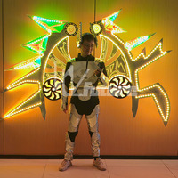 Ailes LED Mecha pour Adultes – Costume Lumineux Clignotant pour Défilés, Halloween, Cosplay, Événements, Spectacles de Rue et Boîtes de Nuit