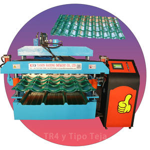 Machine de fabrication de tuiles de toiture en tôle Aluzinc 30/100, profil en boîte, tuiles émaillées, profilage de rouleaux - Product Image 4