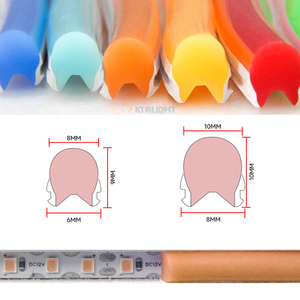 6mm 8mm 12mm IP67 đánh giá 2835 <span class=keywords><strong>LED</strong></span> 120LED/M 24V/12V linh hoạt Silicone Neon dải ánh sáng cho các biển báo trang trí - Product Image 2