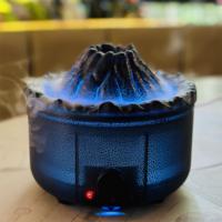 Diffuseur d'huiles essentielles portable de luxe, populaire, en forme de volcan de méduses, simulation de flamme de volcan, humidificateur d'air
