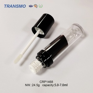 หลอดบรรจุลิปกลอสเปล่าคุณภาพสูง ขวดพลาสติก หลอดลิปสติก 5.0-7.0 มล. หลอดลิปกลอสทรงกลม - Product Image 3