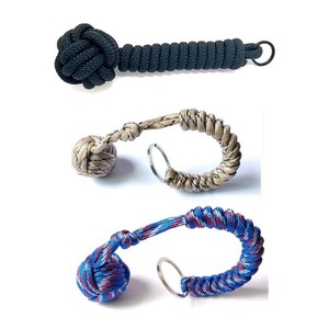 Kamp ve yürüyüş tırmanma araçları köpek oyuncak Paracord anahtarlık maymun yumruk için aktif köpek maceraları - Product Image 1
