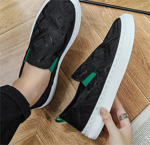 Bán Buôn Chất Lượng Cao Mùa Hè Phong Cách Mới Thấp Top PU Lưới Giày Vải Thoáng Khí <span class=keywords><strong>PVC</strong></span> EVA Trượt Trên Người Đàn Ông Của Giày - Product Image 3