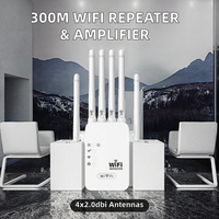 Extensor de Red Doméstica Transfronterizo YH-R-11, Amplificador de Señal de Seis Antenas y 300M, Repetidor de Pared, Wi-Fi Mejorado, CN;ANH
