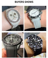 Correa de reloj de goma de silicona de lujo Premium 2025 nuevo estilo blanco para correa de repuesto AP para GA2100 Audemars Smartwatch