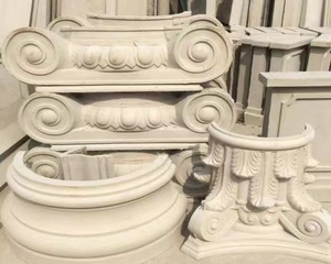 Componentes Decorativos Arquitectónicos Ornamentados Europeos de Alta Calidad, Capitel de Pilar Romano Decorativo de GRC en Venta - Product Image 1