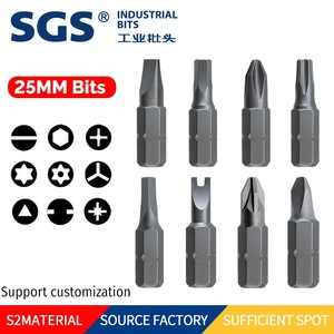 Bộ tua vít đa năng 8 chiếc Impact 25mm, đầu vít Phillips, Poziduo, lục giác 1/4 inch, kèm dải cao su, dụng cụ cầm tay đa chức năng - Product Image 5