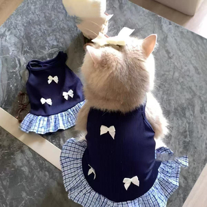 Yazlık İlkbaharlık Hafif Polyester Modern Sevimli Evcil Hayvan Kedi Köpek Elbisesi Yalama Önleyici-Toptan Özel - Product Image 2