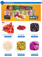 100% Natuurlijke Gedroogde Frambozenchips Originele Smaak Knapperig Gezonde Snack voor Bakken, Ontbijtgranen, Yoghurt Topping