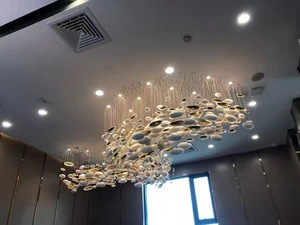 Personalizzabile di lusso nordico Design moderno LED <span class=keywords><strong>lampadario</strong></span> luce <span class=keywords><strong>per</strong></span> alberghi ristoranti sale banchetto soggiorno arredamento - Product Image 6