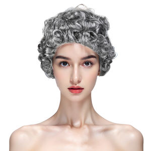 Venta al por mayor plata blanco <span class=keywords><strong>Kakashi</strong></span> corto Afro rizado sedoso peluca resistente al calor para fiesta de baile <span class=keywords><strong>Cosplay</strong></span> alta calidad precio barato - Product Image 1