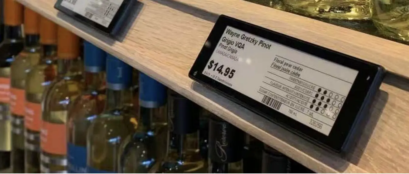 4.2 inch big size electronic shelf label ESL for supermarket electronic price tag